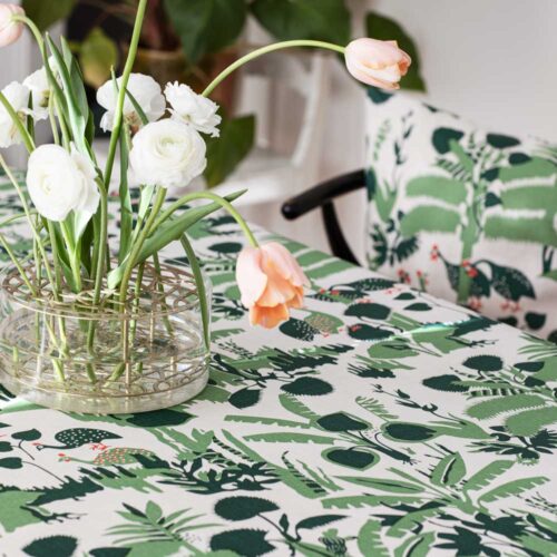 Perlehønetekstil i metermål